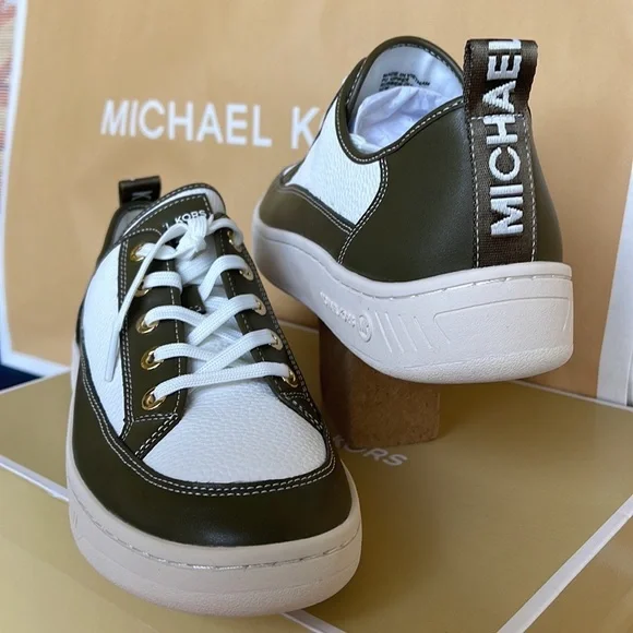 MICHAEL KORS
SHEA LACE UP
FAUX LEATHER
49F3SHFSIL
OLIVE
NEW - Picture 10 of 16